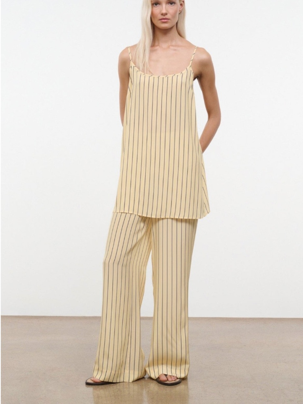 Stroll Silk Pant ~ Monday Stripe